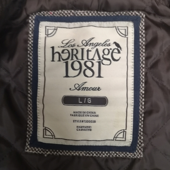 Vintage Tweed Gender-neutral Brown Bomber Jacket - Picture 6 of 7